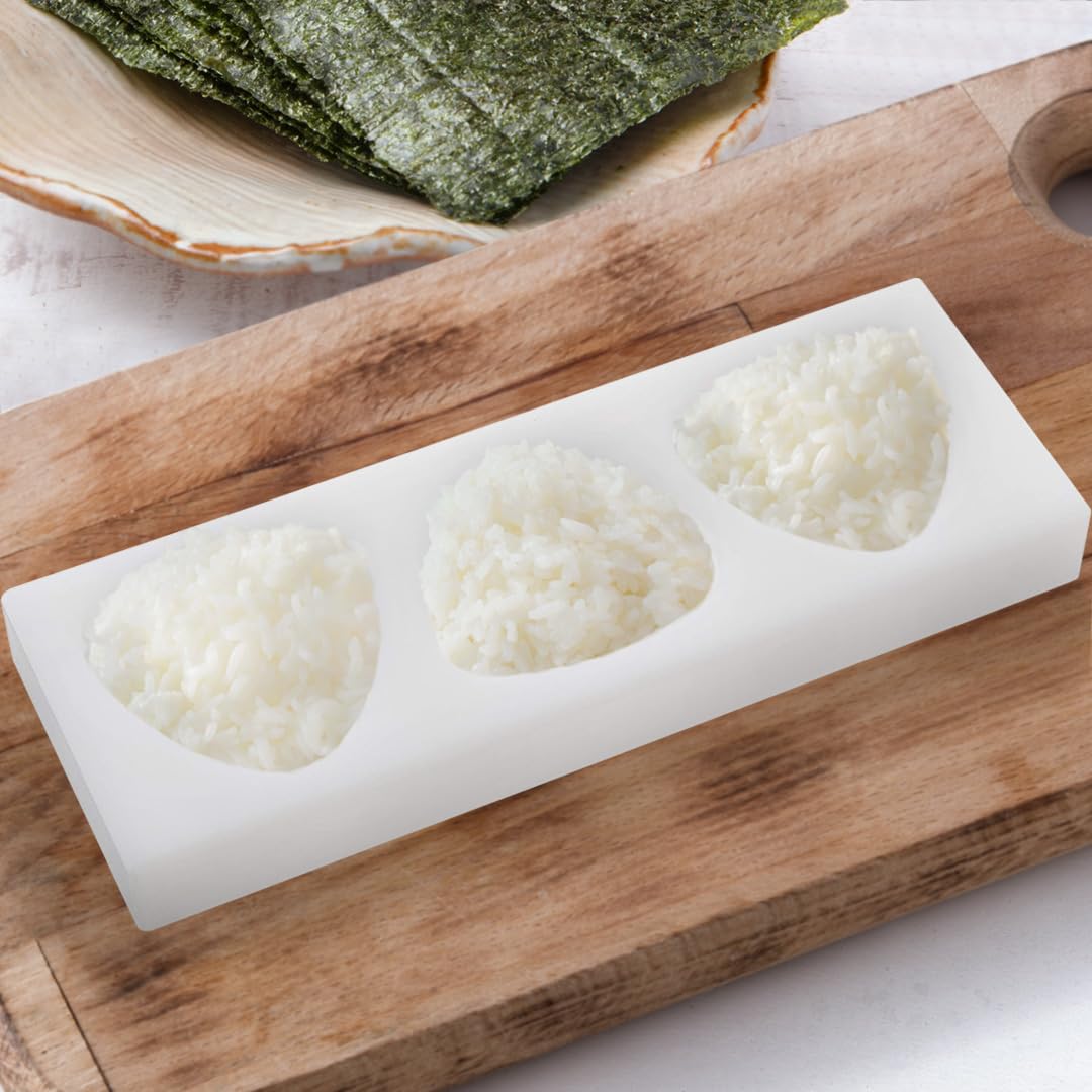 Premium Japanese Onigiri Mold Set - 5 Large BPA-Free Rice Ball Press for Sushi, Musubi & Bento | Authentic Kanto Style Made in Japan | Perfect for Home, Picnics & Lunch Boxes