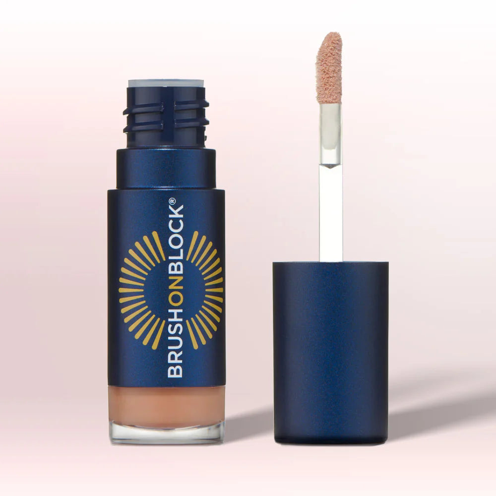 Brush on Block SPF 30 Protective Lip Oil - Moisturizing & Sun Protection for Dry Lips - Perfect for Outdoor Activities, Beach Days & Daily Sun Care