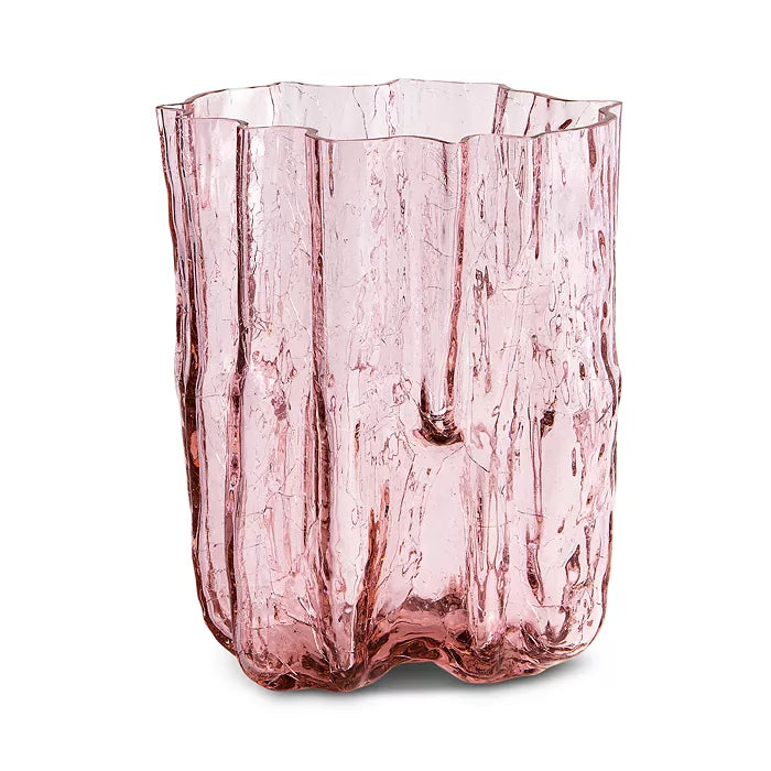 Elegant Crackle Glass Tall Vases for Home Decor - Perfect for Floral Arrangements, Centerpieces & Modern Interior Design