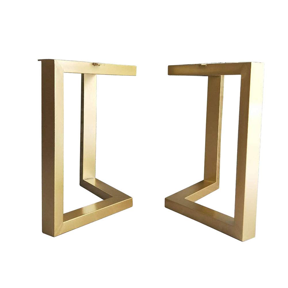Adjustable Metal Table Legs for Coffee & Dining Tables - 800kg Load Capacity, Non-Slip Mat Included (Black/Gold) - Perfect for Home Office, Living Room & Restaurant Furniture Upgrade