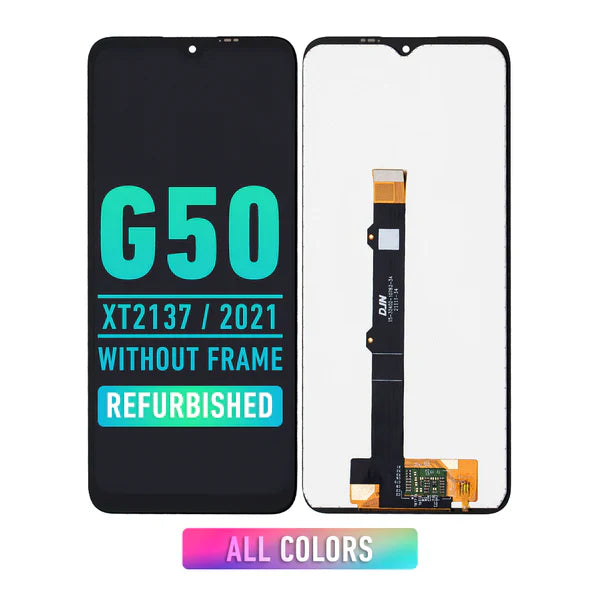Refurbished Motorola Moto G50 XT2137 (2021) LCD Screen Replacement - No Frame Included - All Colors Available - Perfect for DIY Phone Repairs & Screen Damage Fixes