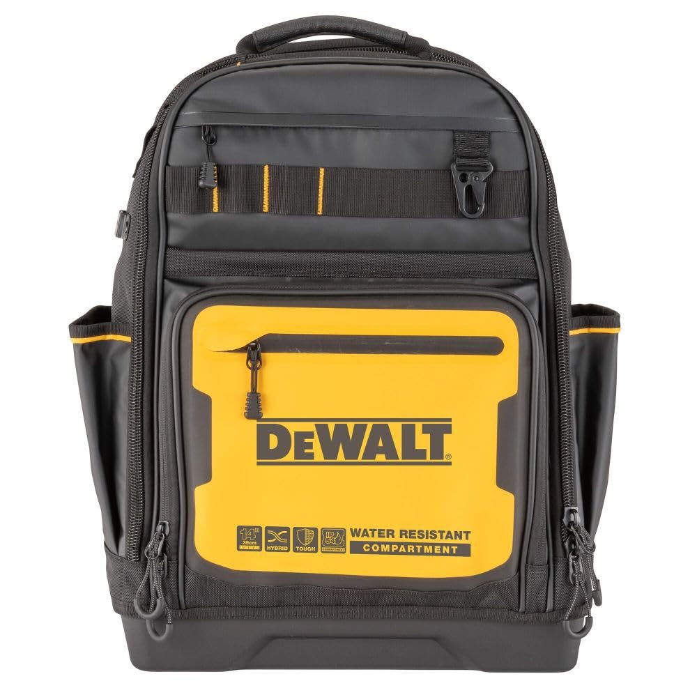 DEWALT DWST560102 Durable Water-Resistant Tool Backpack for Storage & Organization – Perfect for Construction, Electricians, and DIY Projects
