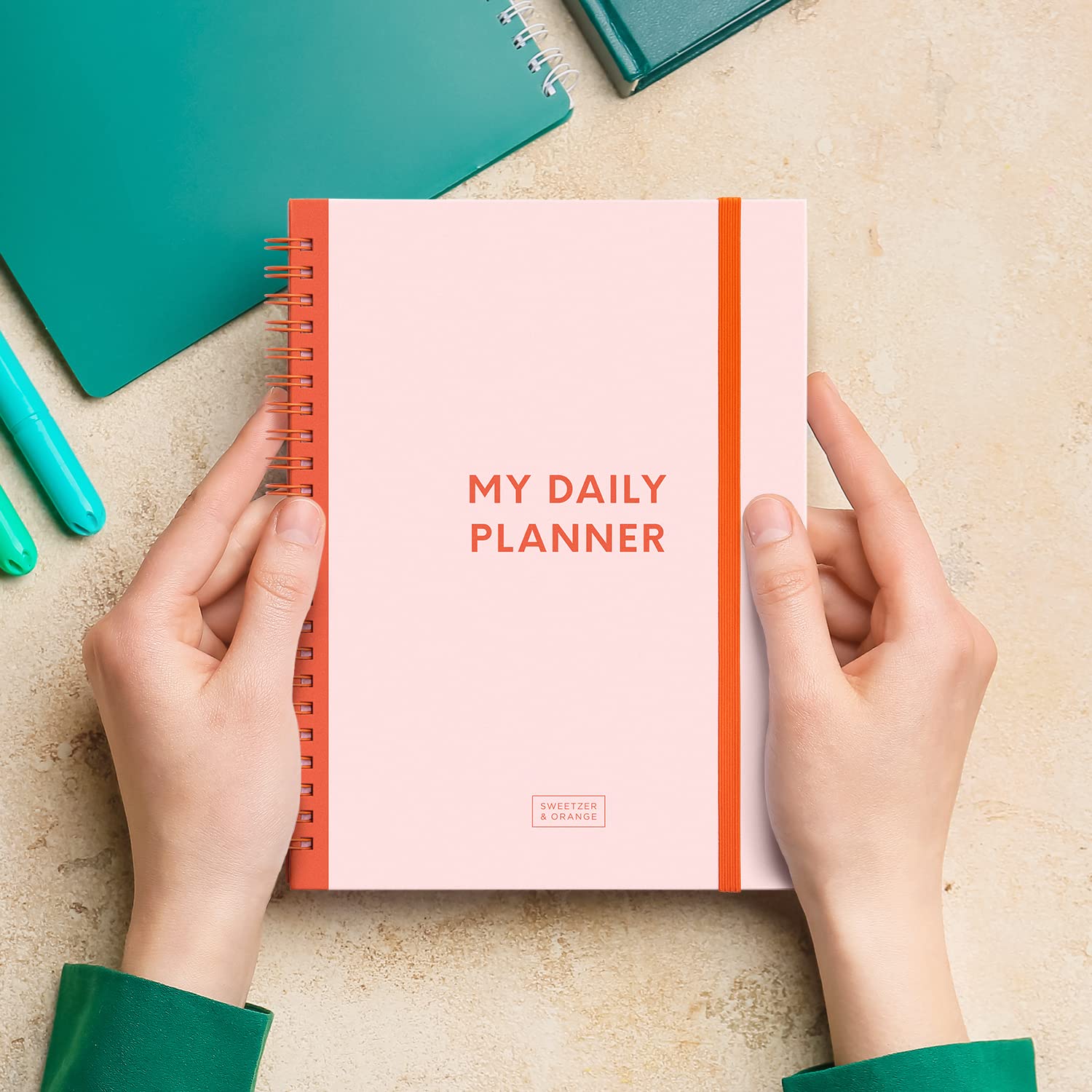S&O Undated Planner with Meal Tracker - A5 Daily To Do List, Habit & Routine Organizer for Students, Work, Fitness & Productivity | ADHD-Friendly Goal Notebook for College & Office Use | Perfect for 2025 Planning & Time Management