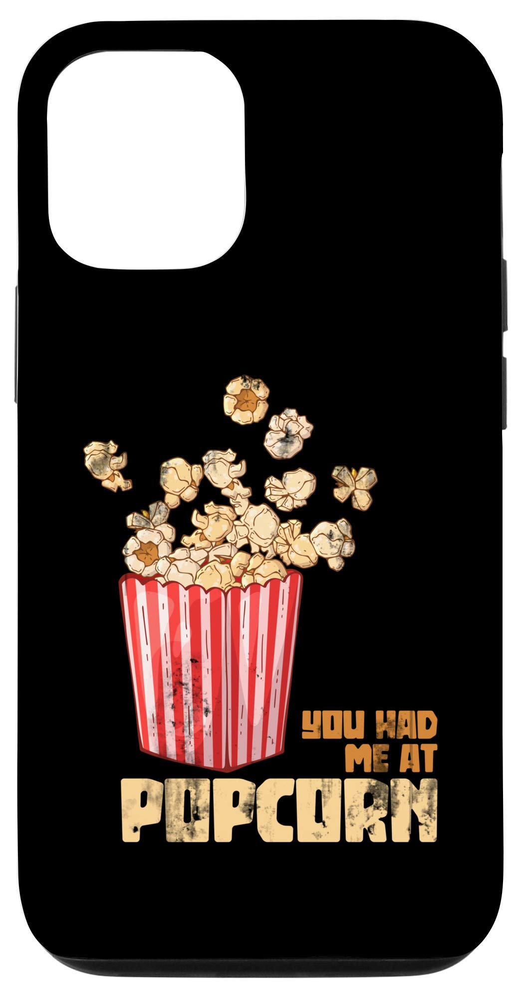 iPhone 12/12 Pro Case - Cute Popcorn Design Protective Phone Cover for Movie Lovers - Perfect for Cinema, Snack Time & Food Enthusiasts