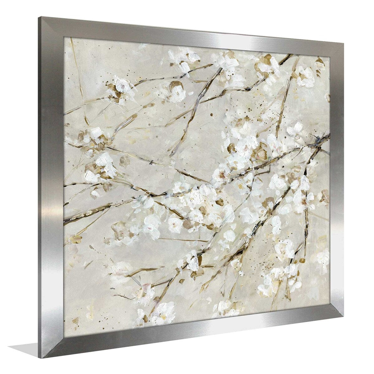 Blossom Confetti Square Sally Swatland Print on Acrylic - Floral Wall Art for Living Room, Bedroom & Office Decor
