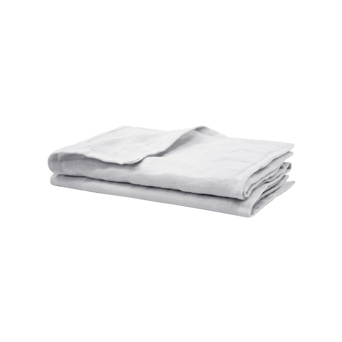 French Linen 2pc Napkin Sets by Bambury Hazel / Silver / Tea Rose
