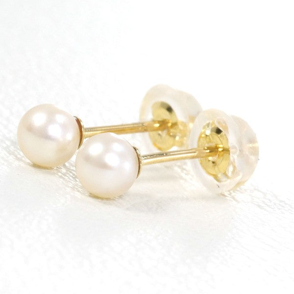 18K Yellow Gold Pearl Earrings for Women - Elegant Pearl Jewelry Gift for Wedding, Anniversary & Special Occasions