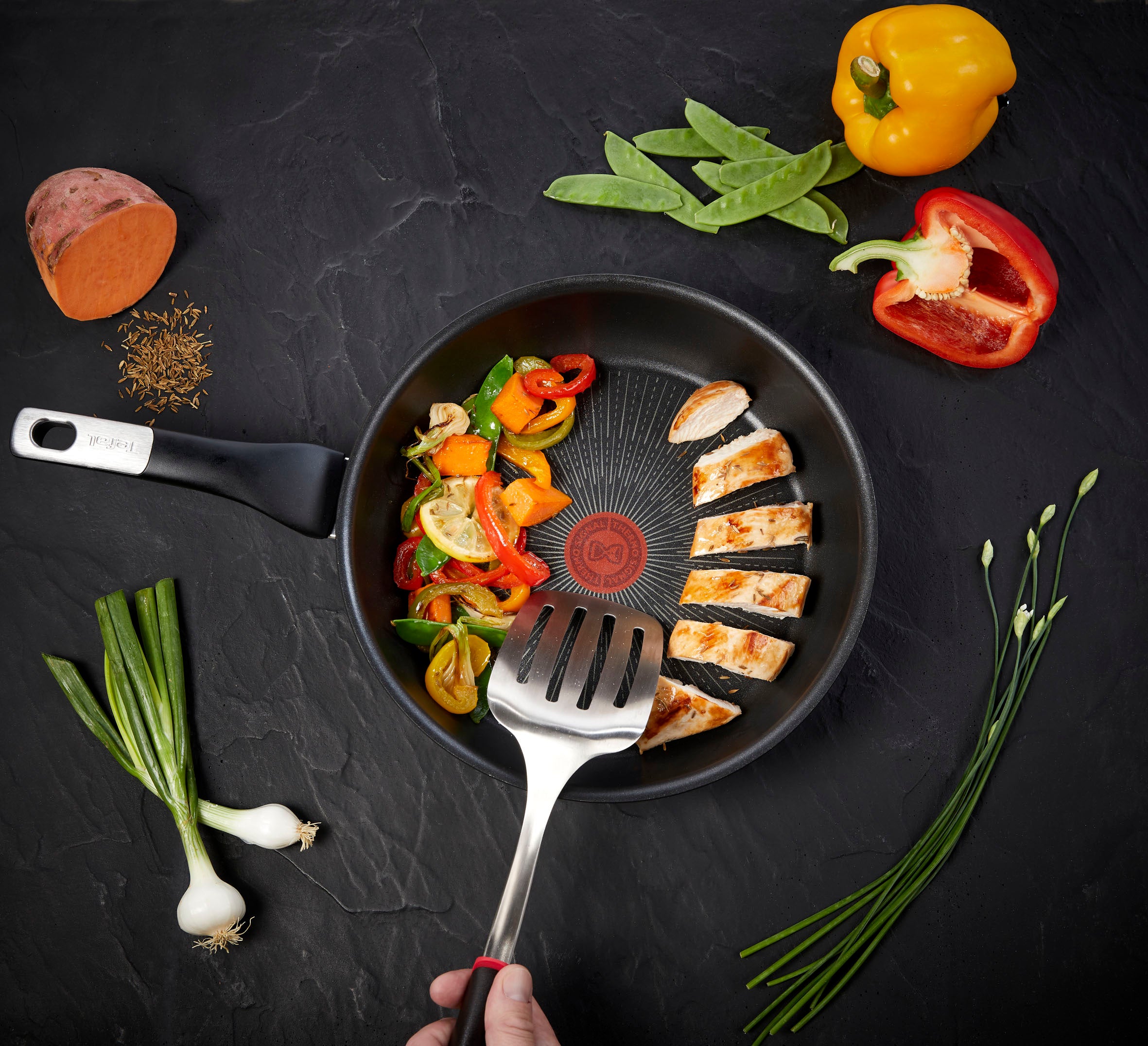 Tefal Unlimited Non-Stick Induction Frypan Set - 3-Piece (20cm, 26cm, 30cm) - Professional Cookware for Home Chefs - Perfect for Frying, Sautéing & Stir-Frying