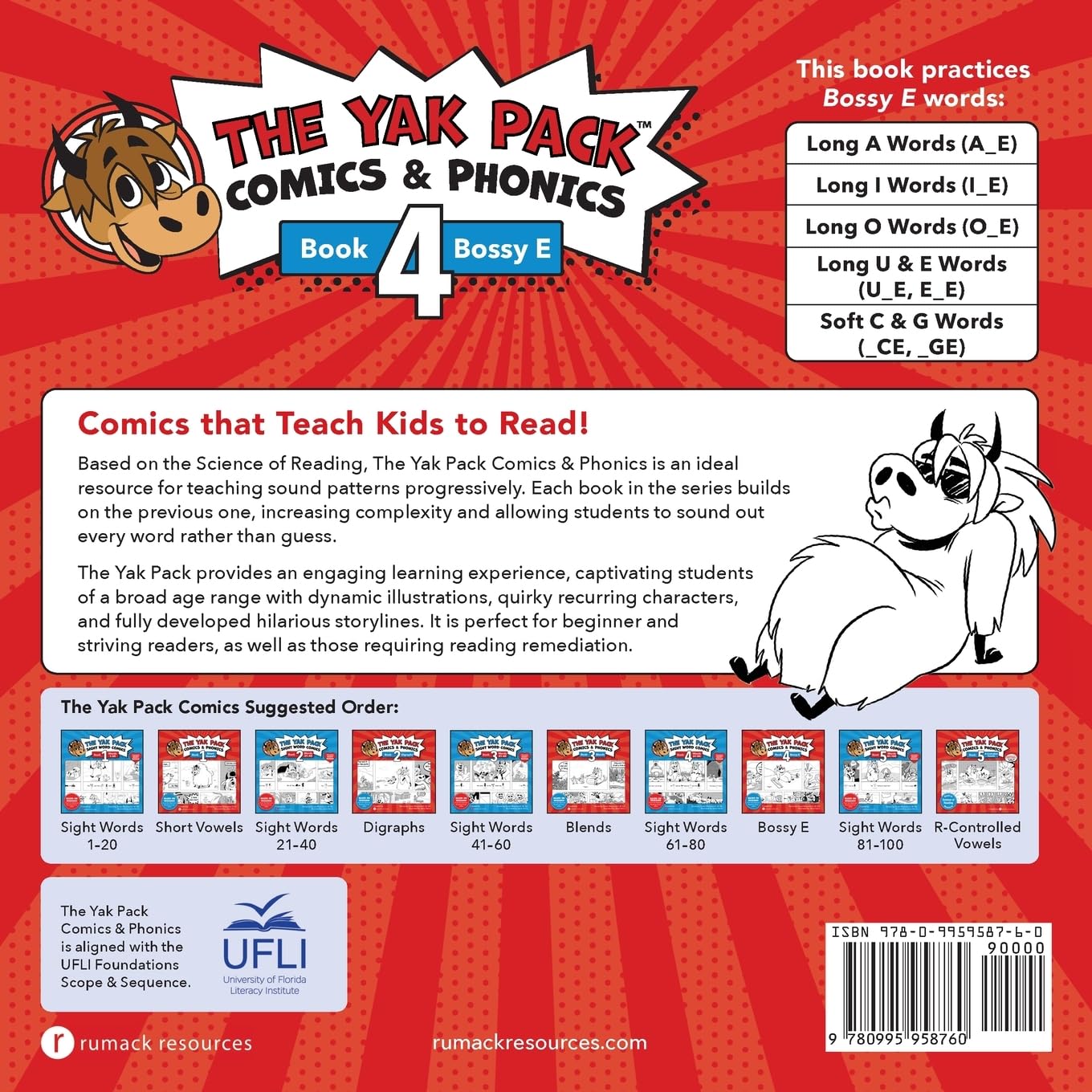 The Yak Pack Comics & Phonics Book 4: Learn to Read Bossy E Words - Fun Educational Reading Series for Kids | Perfect for Homeschooling & Early Literacy Development