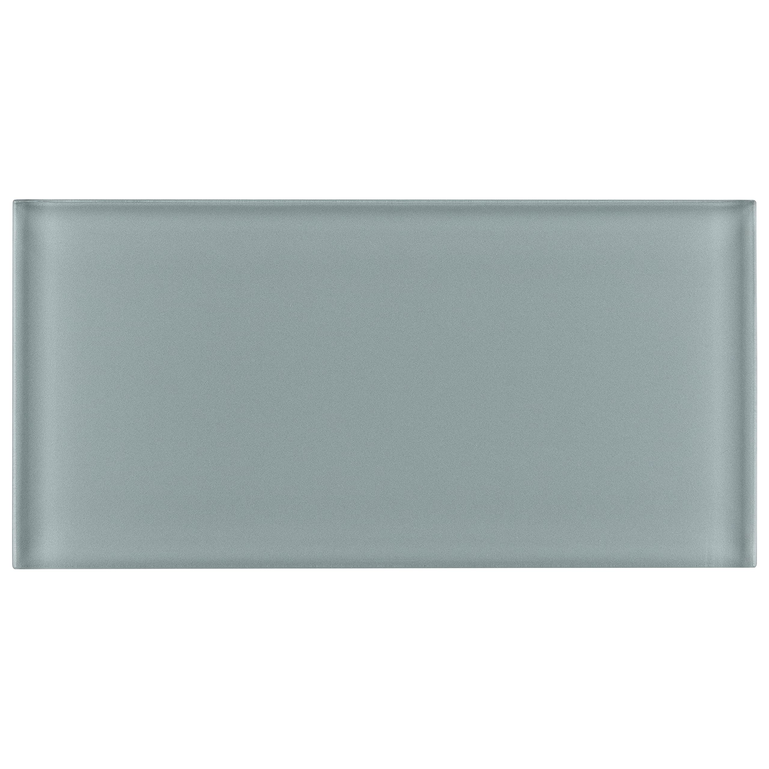 Merola Tile GITT3SBS Tessera Blue Glass Subway Wall Tile - 80-Pack for Bathroom Backsplash & Kitchen Renovation