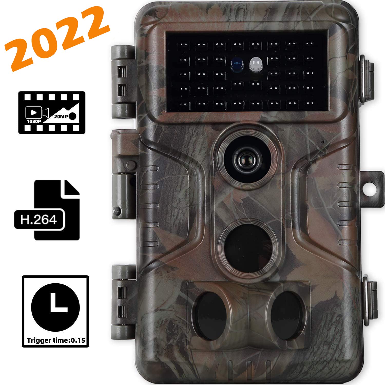 BLAZEVIDEO 4-Pack 32MP 1296P No Glow Trail Camera with Night Vision, 2.4
