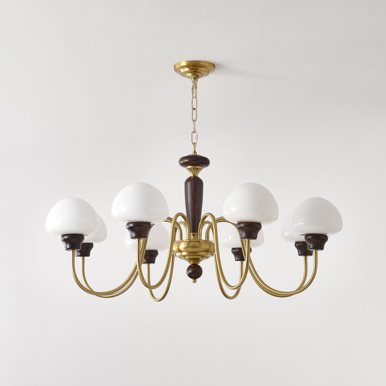 Elegant Mushroom Cap Chandelier - Modern Ceiling Light Fixture for Dining Room, Bedroom & Living Room Decor
