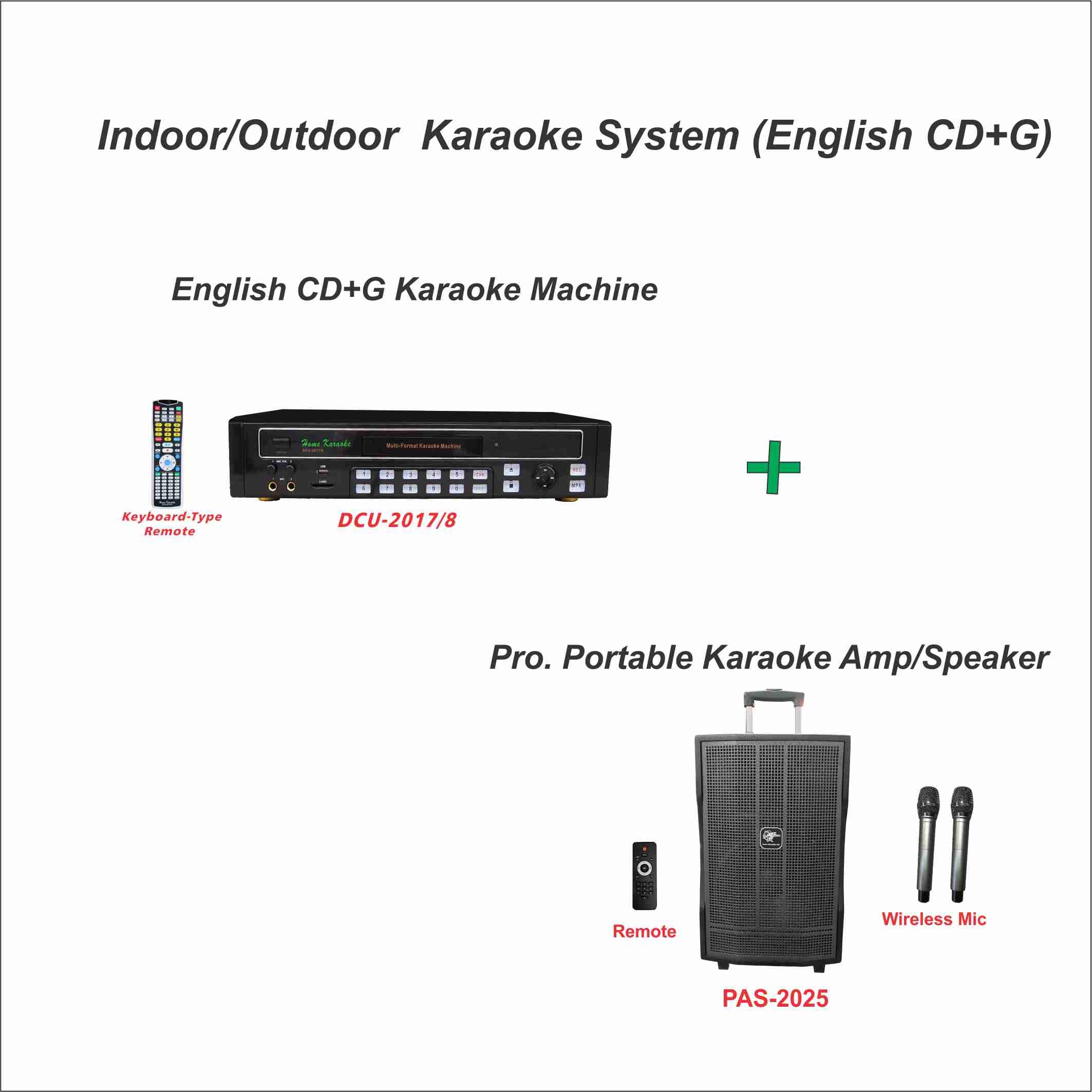Portable Indoor Outdoor Karaoke Machine with Bluetooth, Microphone & CDG Support - Perfect for Home Parties, Outdoor Gatherings & Professional Singing Practice
