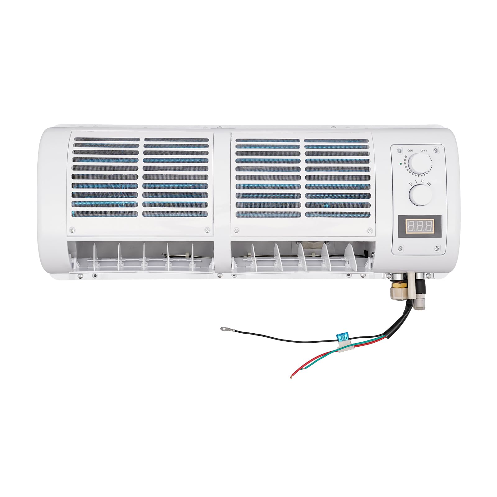 12V Portable Electric Car Air Conditioner with LCD Display - 22525 BTU/H Cooling for Trucks, RVs, Construction Vehicles & Excavators | Perfect for Summer Road Trips & Outdoor Worksites