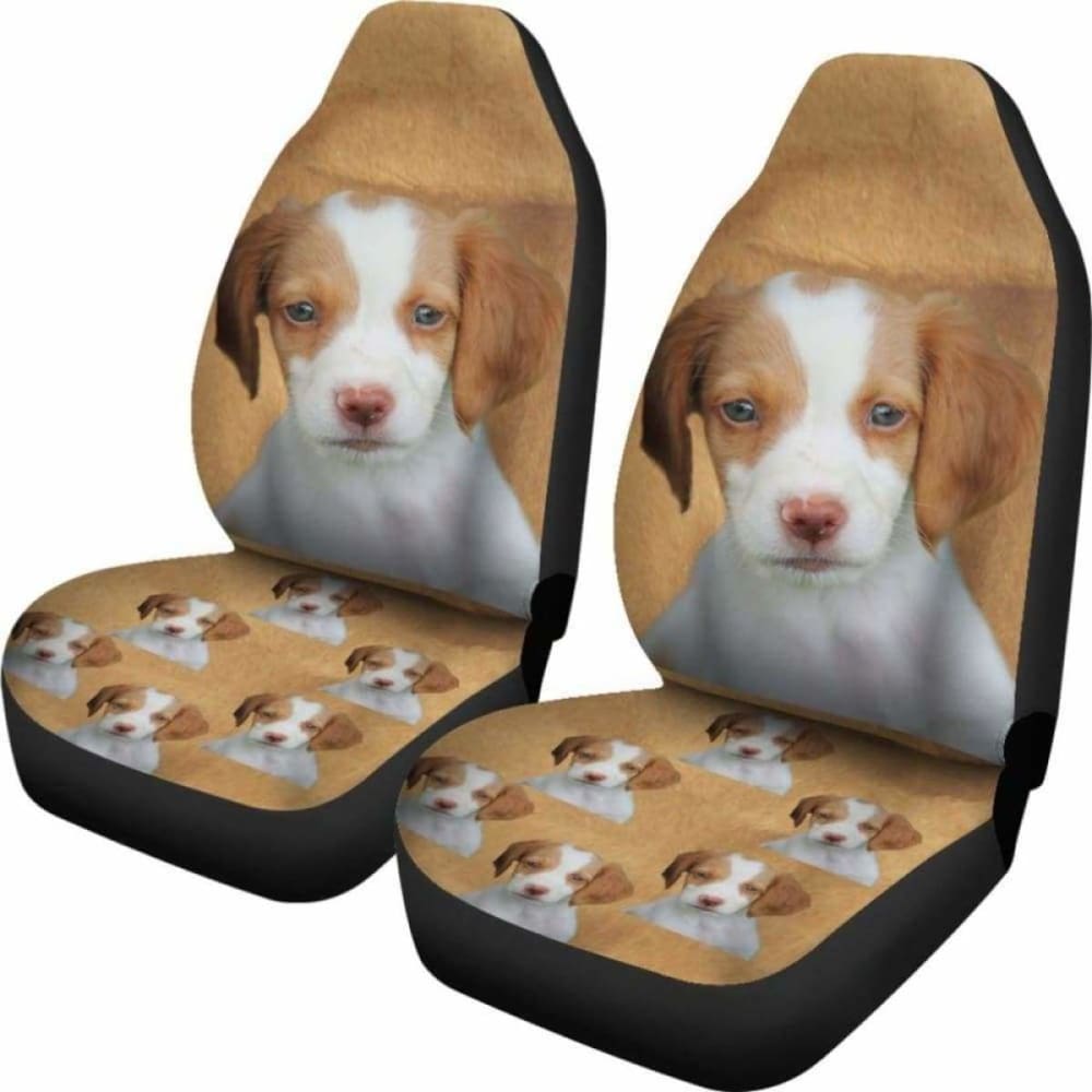 Premium Brittany Spaniel Car Seat Cover - Waterproof & Nonslip Pet Seat Protector for Dogs - Perfect for Travel, Road Trips & Daily Commute