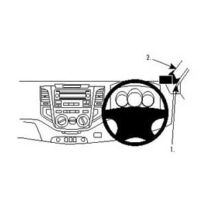 ClicOn No Holes Right Hand Dash Mount for Toyota HiLux 2012-2015 | Secure Phone Holder for Off-Road & Daily Driving