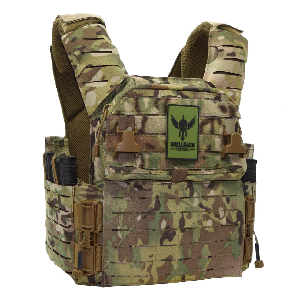 Shellback Banshee 3.0 Tactical Plate Carrier - Military Grade Body Armor Vest for Law Enforcement & Combat - Available in Multiple Colors - Perfect for SWAT, Airsoft & Tactical Training