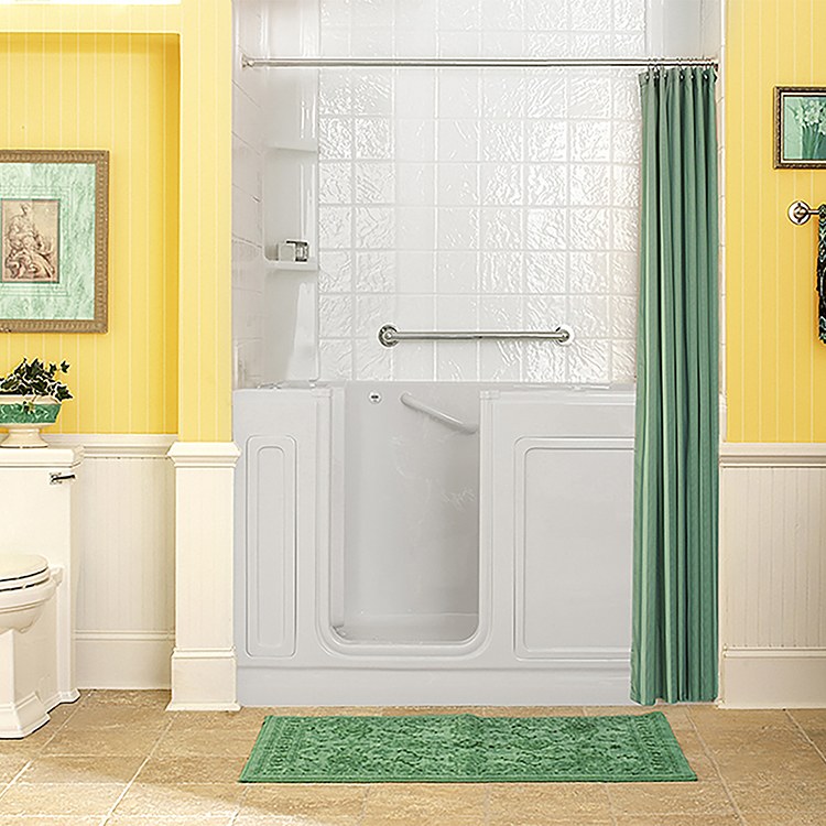 32W x 60L Acrylic Walk-In Whirlpool Bathtub - 3260 Series with Left Hand Drain - Spa Quality Soaking Tub for Relaxation & Hydrotherapy at Home