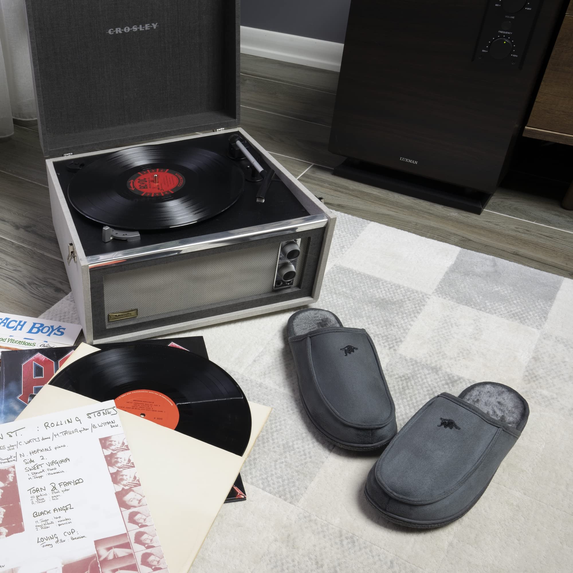**Men's Memory Foam Slippers - Suede Plush Lined Indoor/Outdoor Clogs - Orthotic Support House Shoes for Comfort & Relaxation at Home, Office, or Travel**