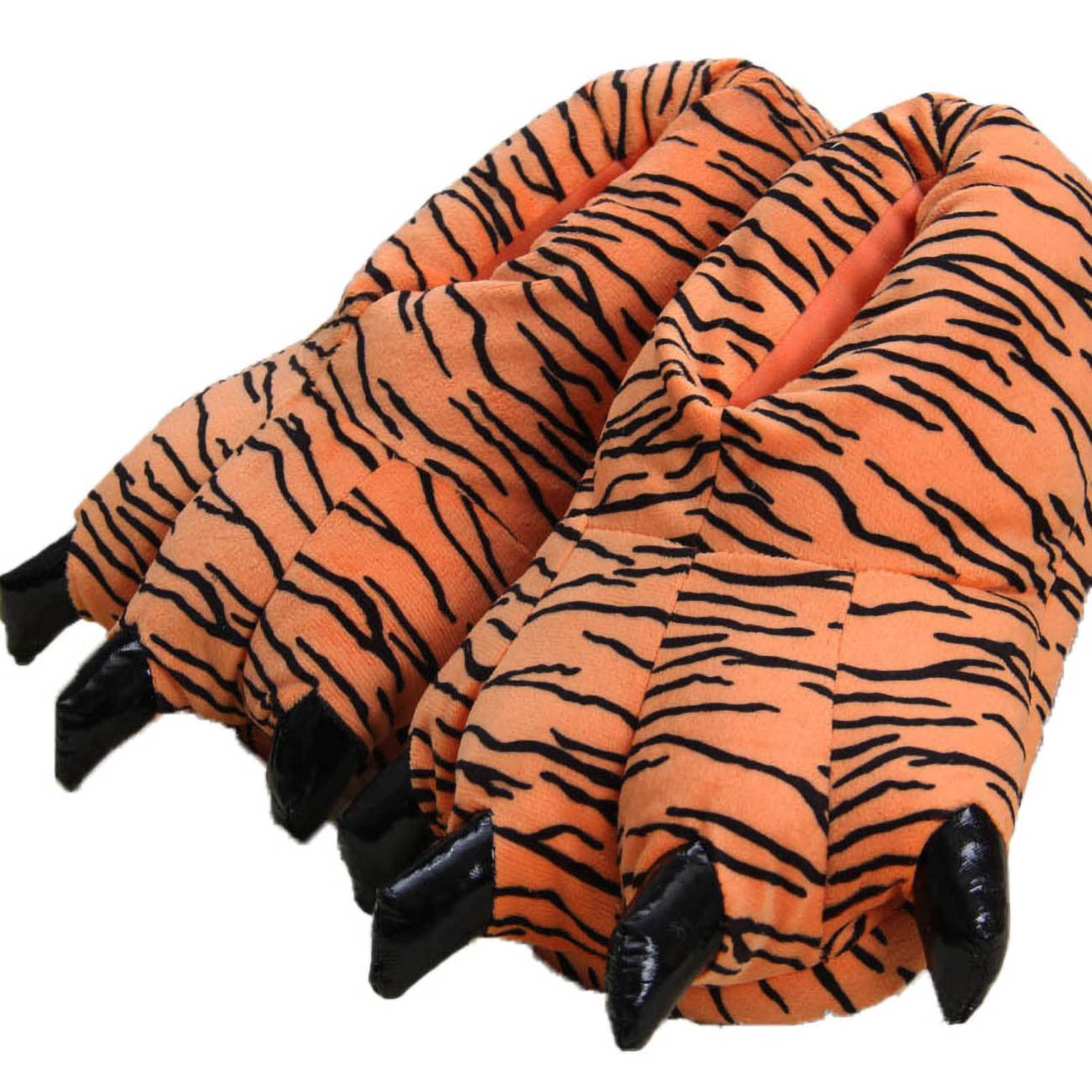 IXITON Unisex Funny Animal Paw Slippers - Furry Dinosaur Bear Claw House Shoes for Men & Women - Cozy Cartoon Plush Slippers for Indoor, Lounge, Gifts & Cosplay