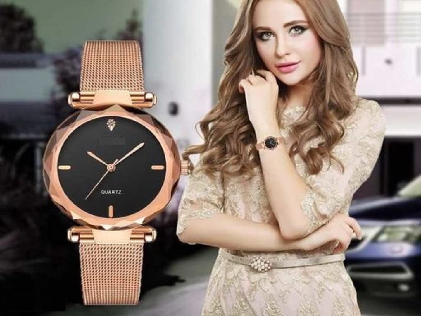 Scrunchie Korean Style Fashion Watch for Women & Girls - Casual Analog Wristwatch with Adjustable Band | Perfect for Everyday Wear, Office, School & Date Nights