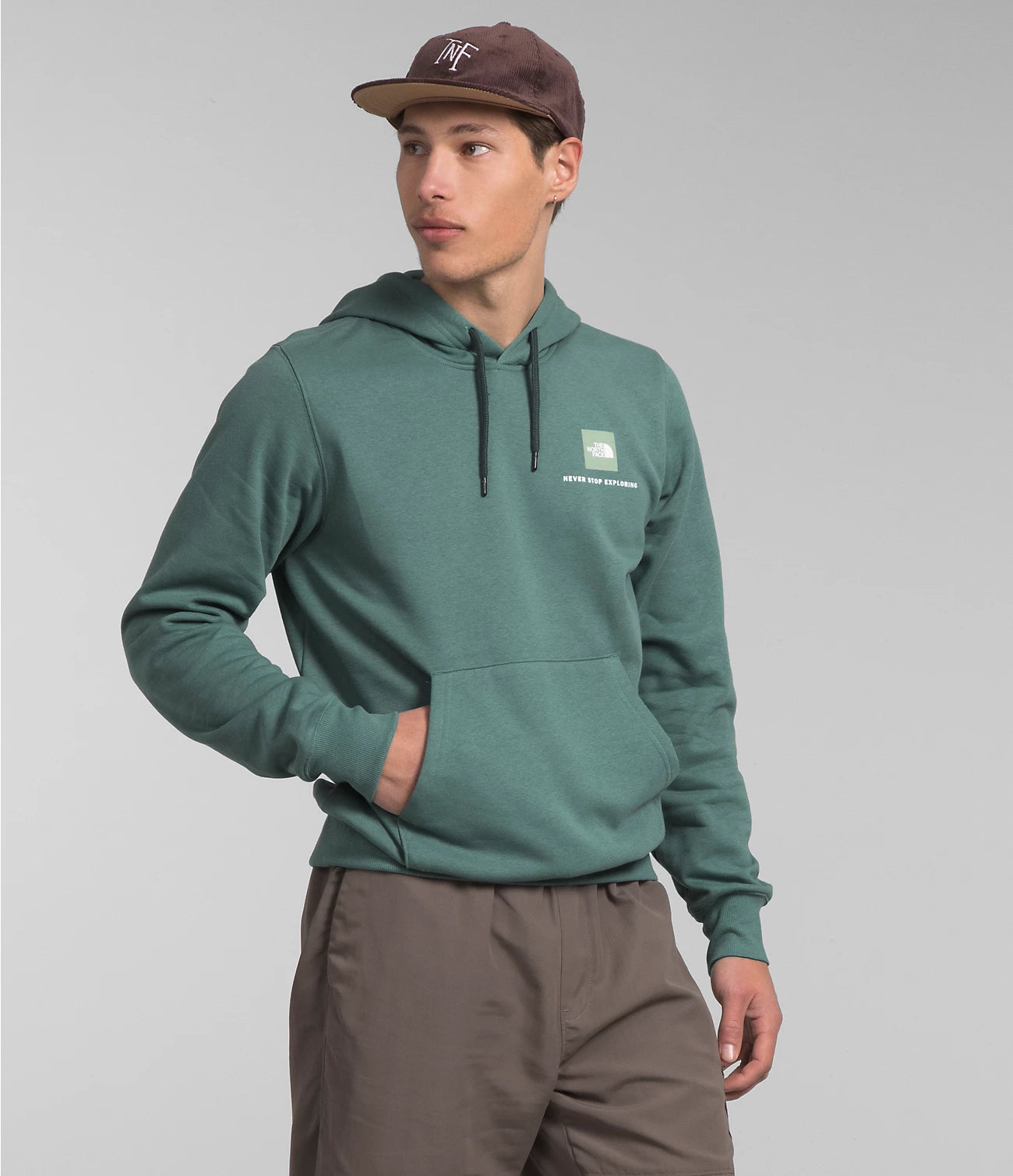 Men's Box NSE Pullover Hoodie - Comfortable Casual Wear for Gym, Streetwear & Everyday Use - NF0A7UNS