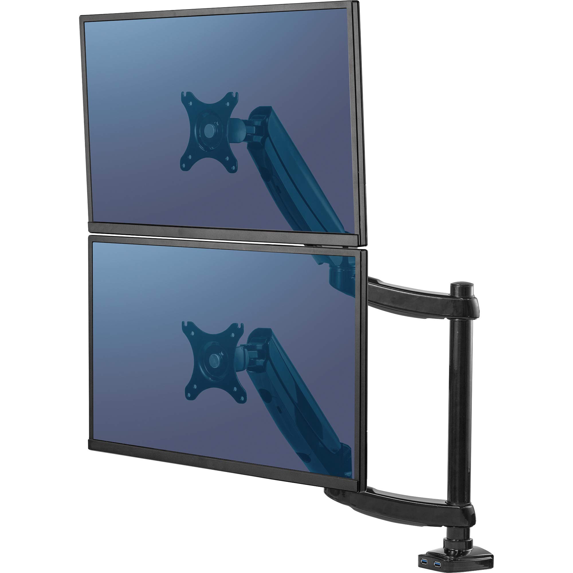 Fellowes Platinum Series Dual Monitor Arm - Adjustable Ergonomic Stand for Dual Screens up to 32