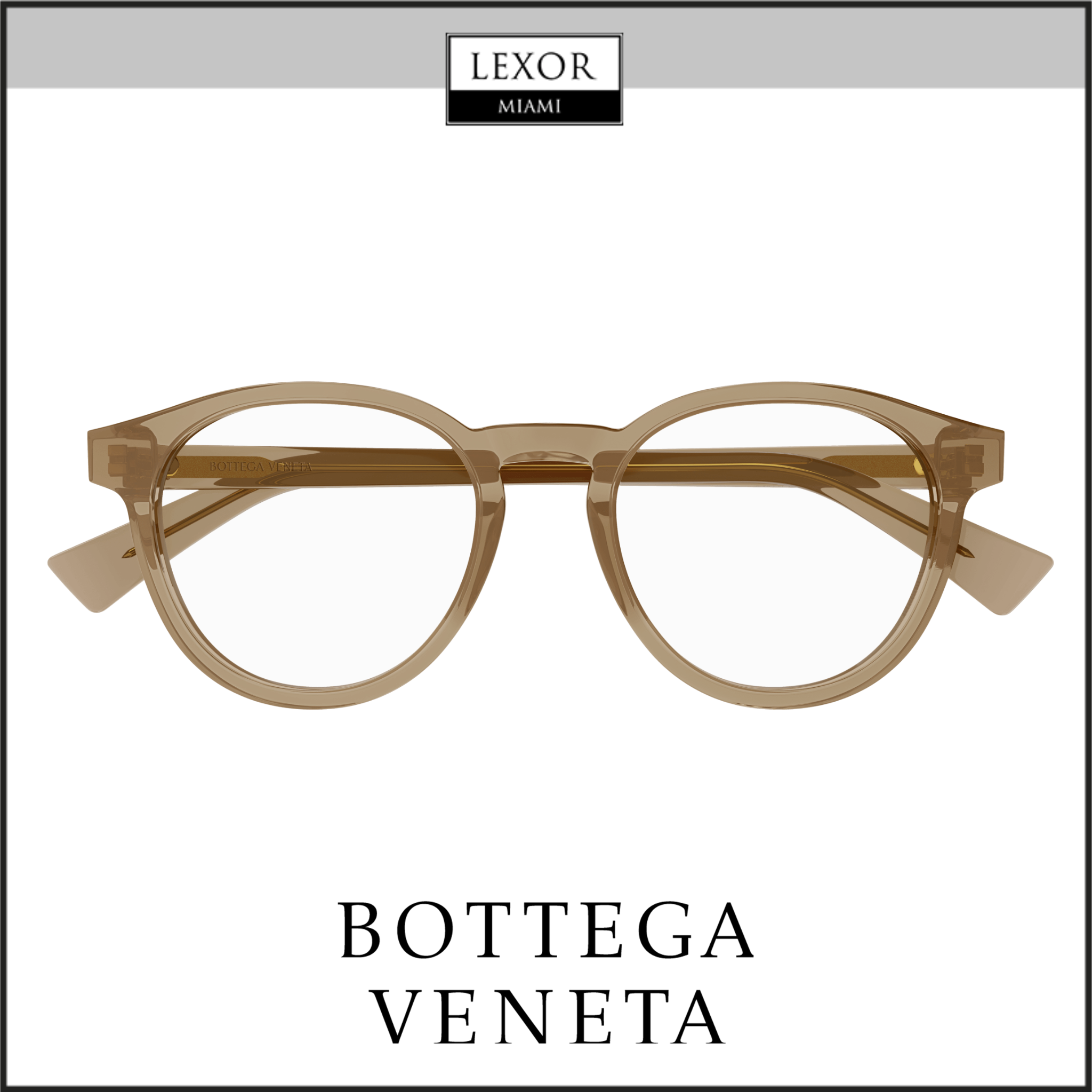 Bottega Veneta BV1225O 004 50 Unisex Optical Frame - Premium Recycled Eyewear for Men & Women | Perfect for Office, Reading & Everyday Fashion