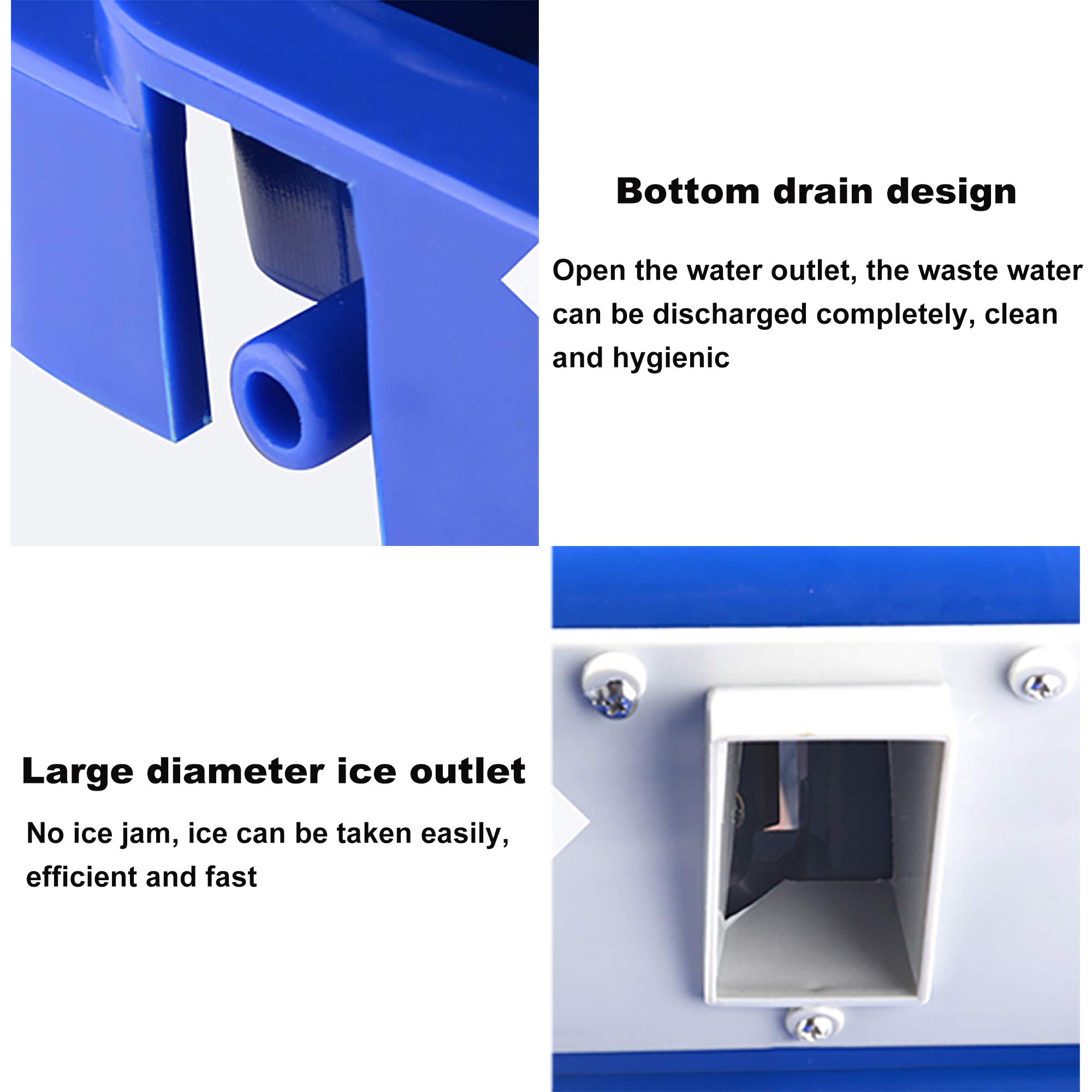 Commercial Electric Ice Shaver Machine - Heavy Duty Snow Cone Maker & Slushie Machine with Food Grade Stainless Steel Blades - Perfect for Home Use, Parties, and Business Events