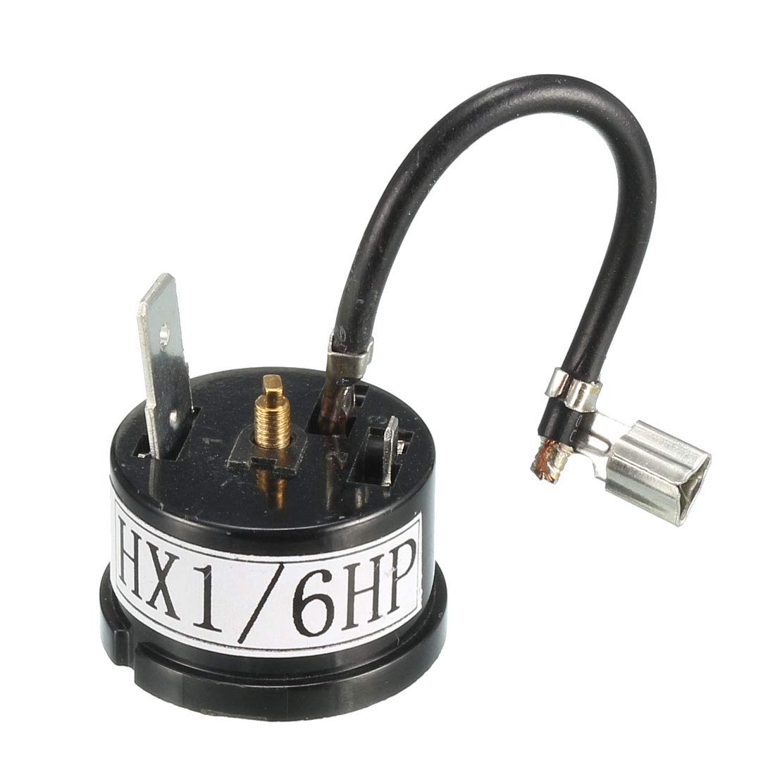 uxcell 1/6 HP Freezer Compressor Protector - Black Wired for Refrigeration