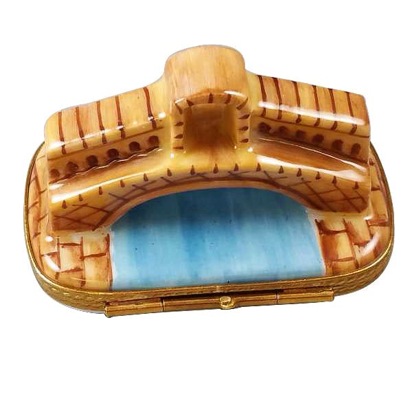 Rochard Rialto Bridge Venice Limoges Porcelain Trinket Box - Hand-Painted Collectible Gift for Home Decor & Jewelry Storage