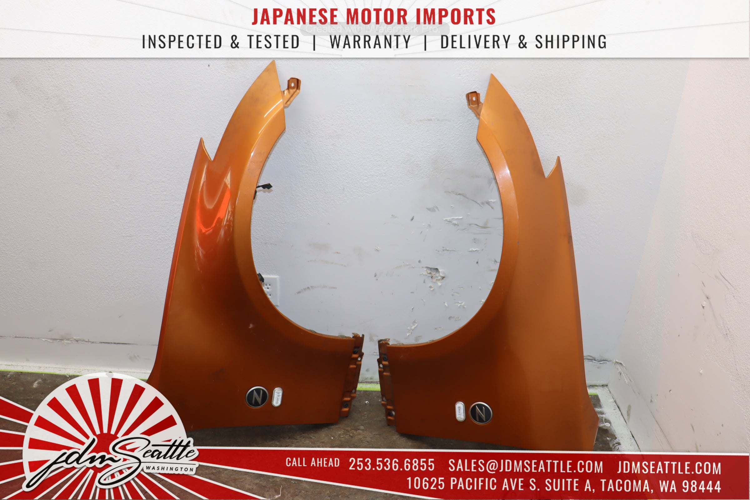 JDM 03-05 Nissan 350Z/Z33 Orange Complete Front End Conversion Body Kit - Upgrade Your Ride for Street Racing & Car Shows