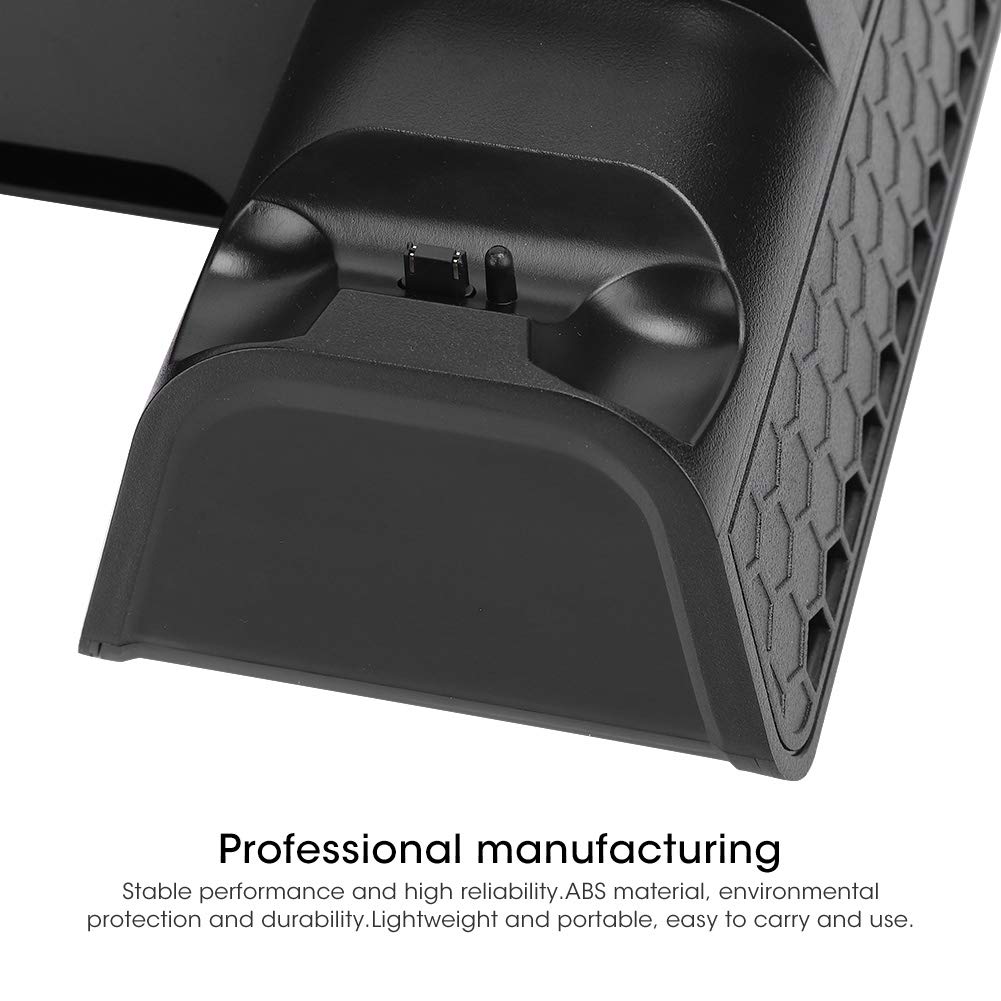 VBESTLIFE Universal Gaming Cooling Stand with Controller Charging Dock - Stable Multi-Function Bracket for PS4, PS4 Slim & PS4 Pro - Perfect for Long Gaming Sessions & Organized Playstation Setup