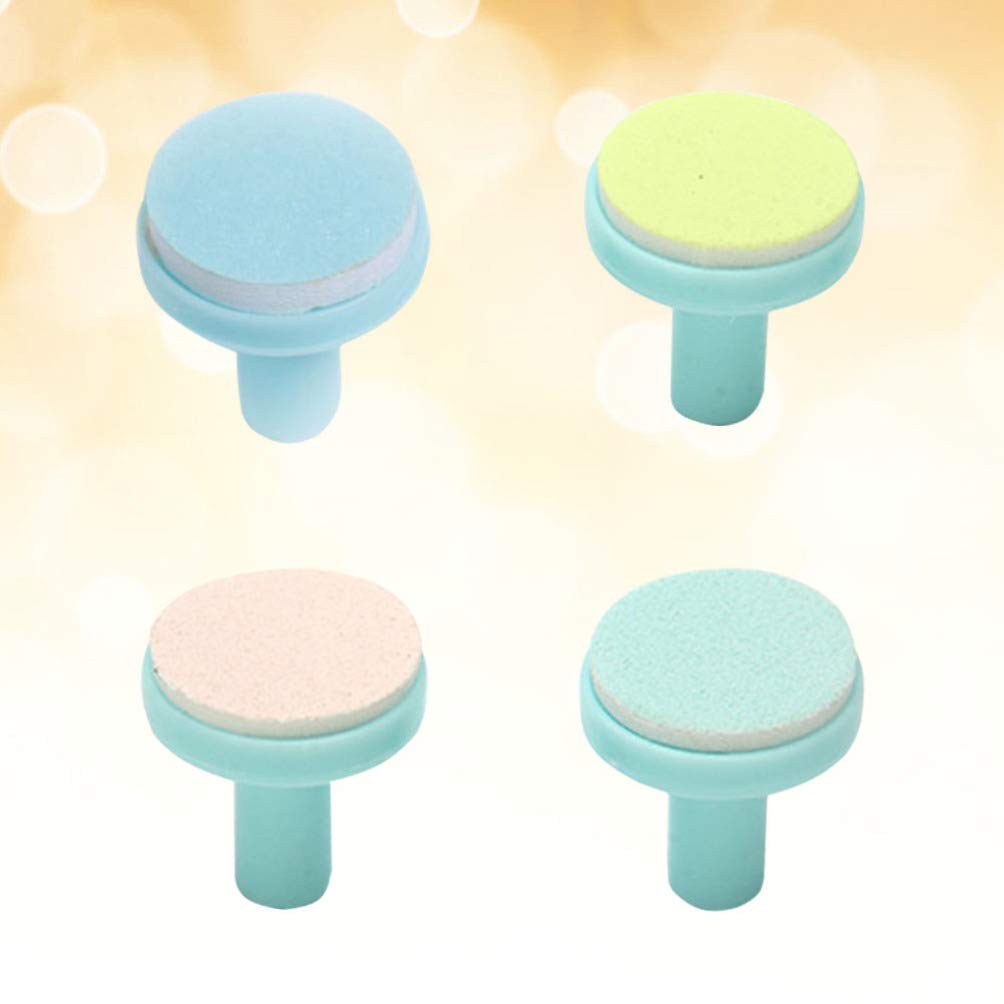 EXCEART 4pcs Baby Nail File Replacement Pads & Grinding Heads - Electric Nail Trimmer Accessories for Infant Toddler Kids - Gentle Polish Disc for Toes & Fingernails Care - Perfect for Home Use, Travel & Baby Grooming Kits