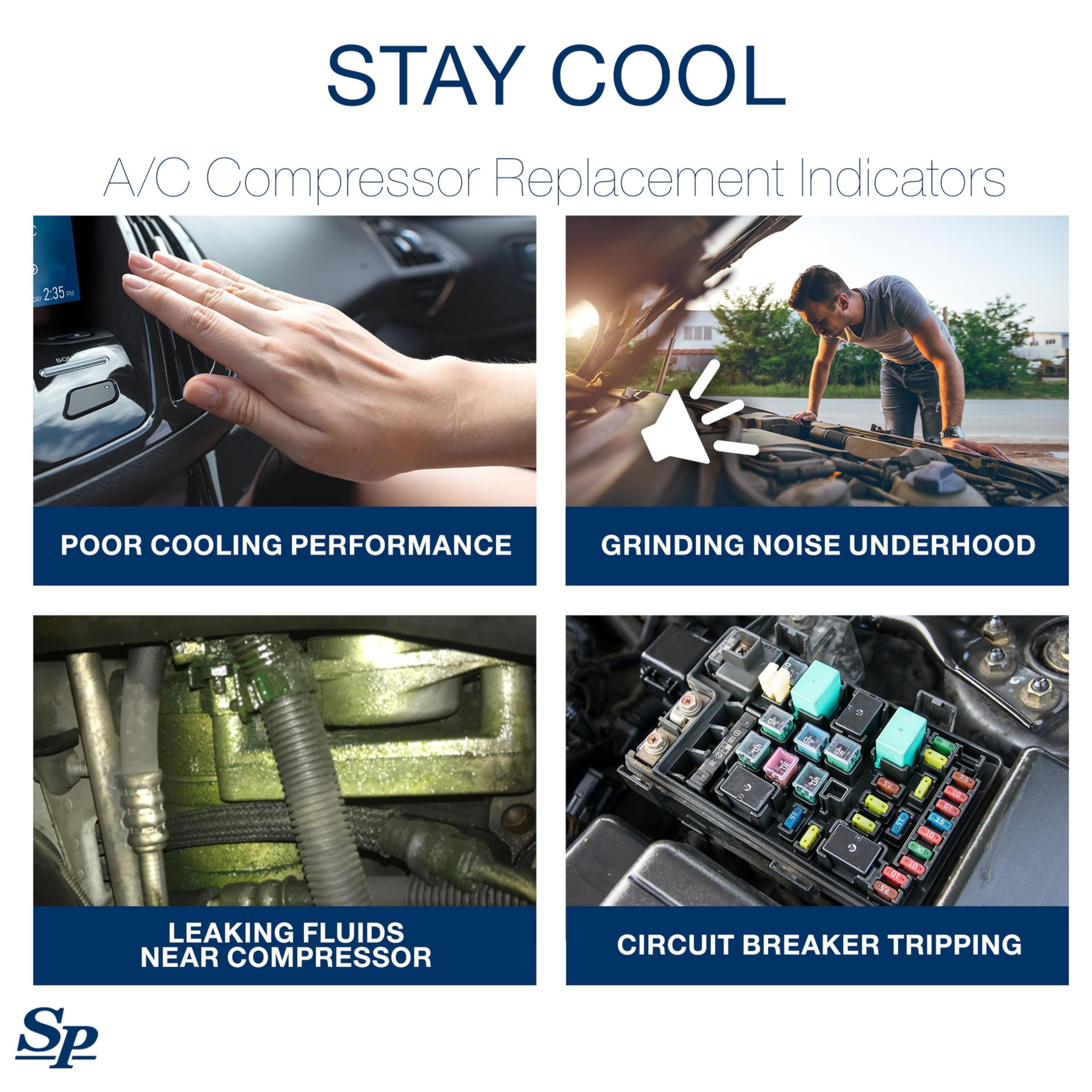Spectra Premium 0610282 High Performance AC Air Conditioning Compressor for Cars & Trucks - Keep Your Vehicle Cool in Summer Heat