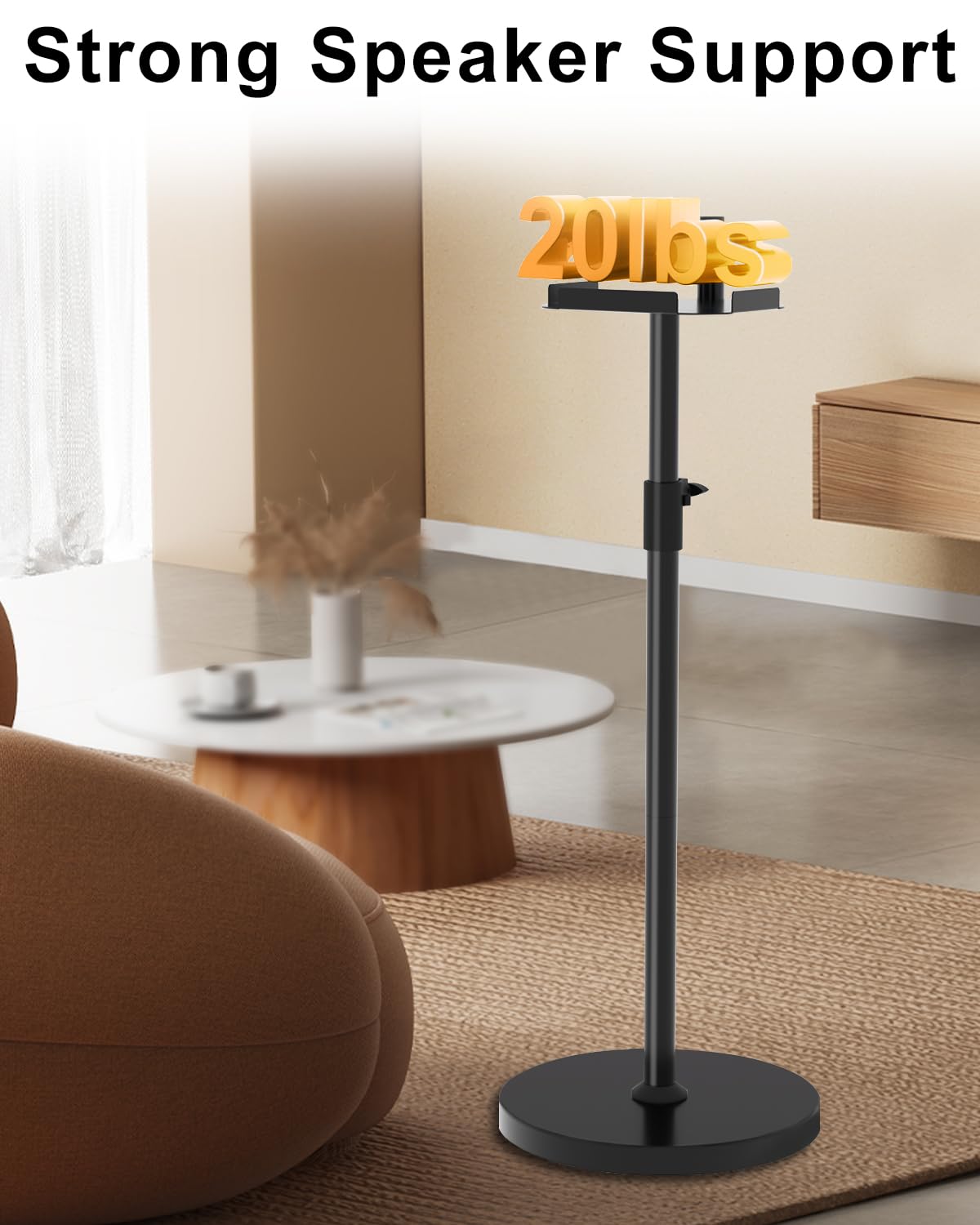 Adjustable Speaker Stand for Bose S1 Pro & S1 Pro Plus - Extends 45