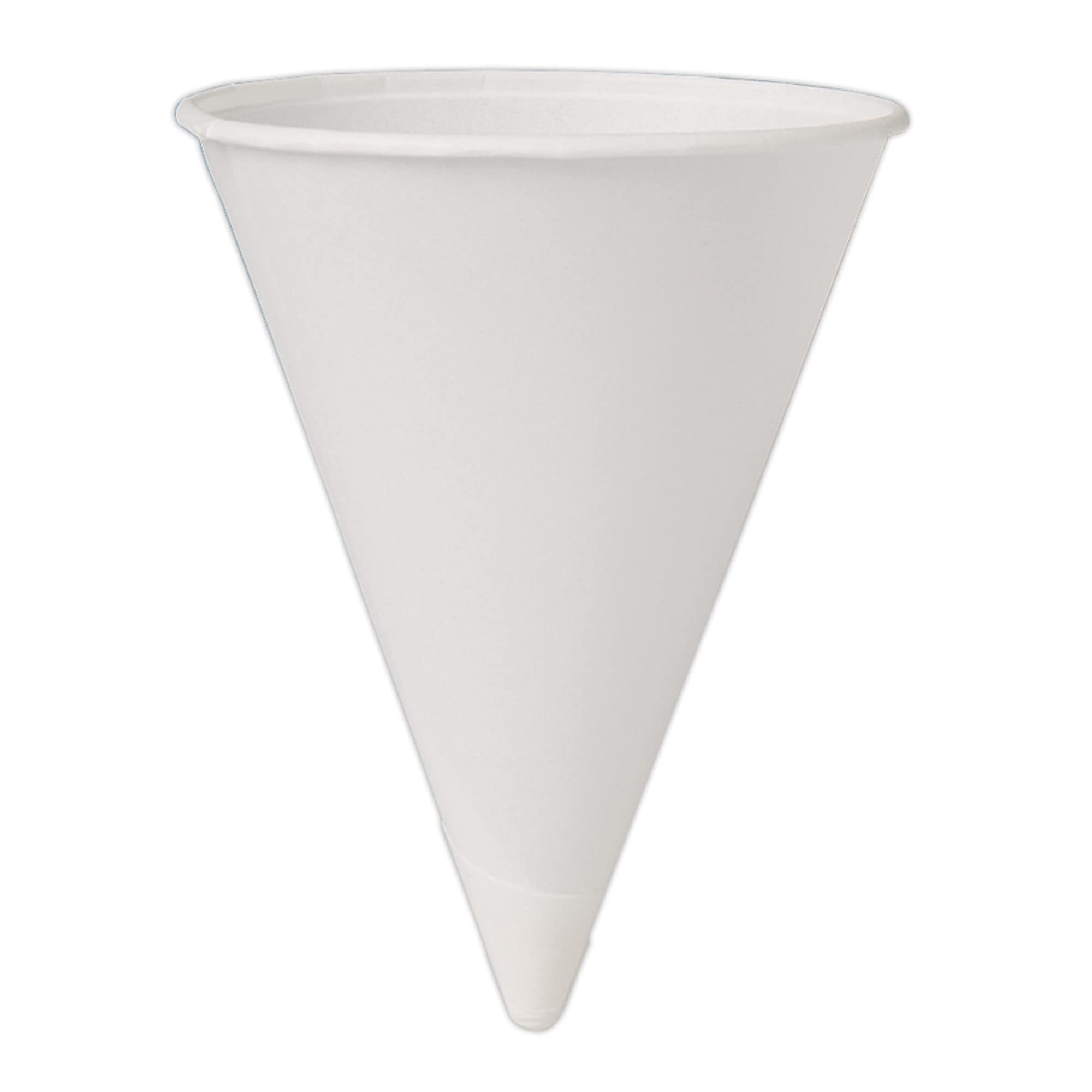 Solo 4BR 200-Pack White Paper Cone Cups - 4 oz Cold Drink Water Cups for Parties, Picnics & Events | Disposable & Eco-Friendly