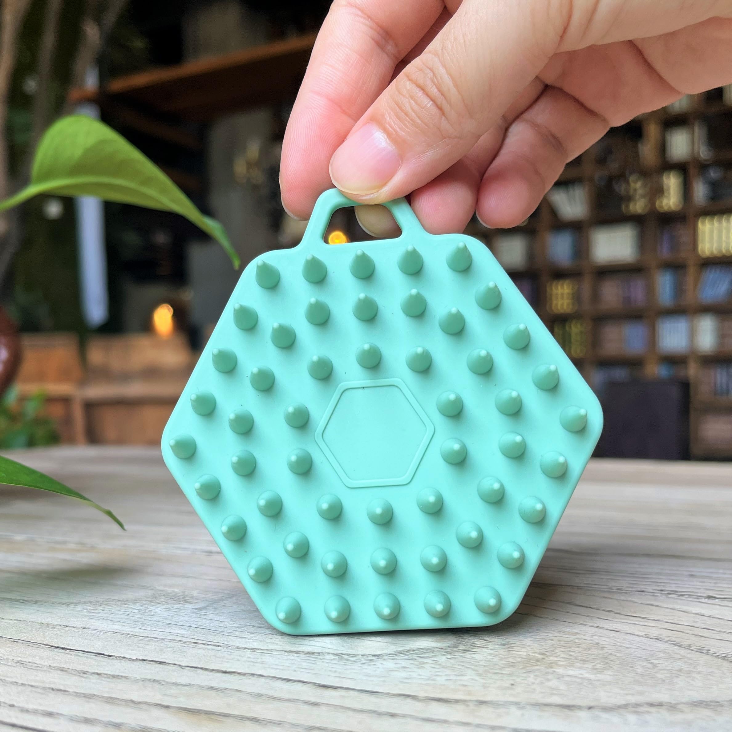 Premium Sensory Brush for Kids & Autism - Soft Silicone Body Scrubber & Massager | 2-in-1 Occupational Therapy Tool for Sensory Rooms | Gentle Silicone Loofah & Pet Grooming Brush | Perfect for Bath Time, Sensory Therapy & Pet Care