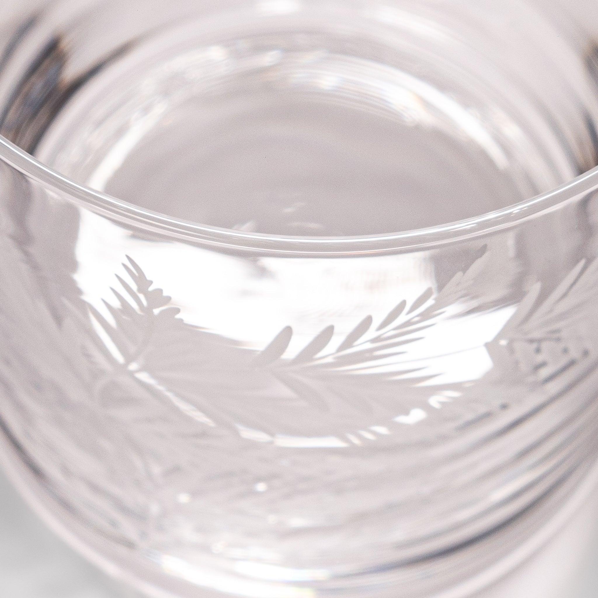 Premium Whispering Fern Rocks Glass Set - Elegant Whiskey Glasses for Bourbon, Scotch & Cocktails - Perfect for Home Bar, Gifts & Entertaining