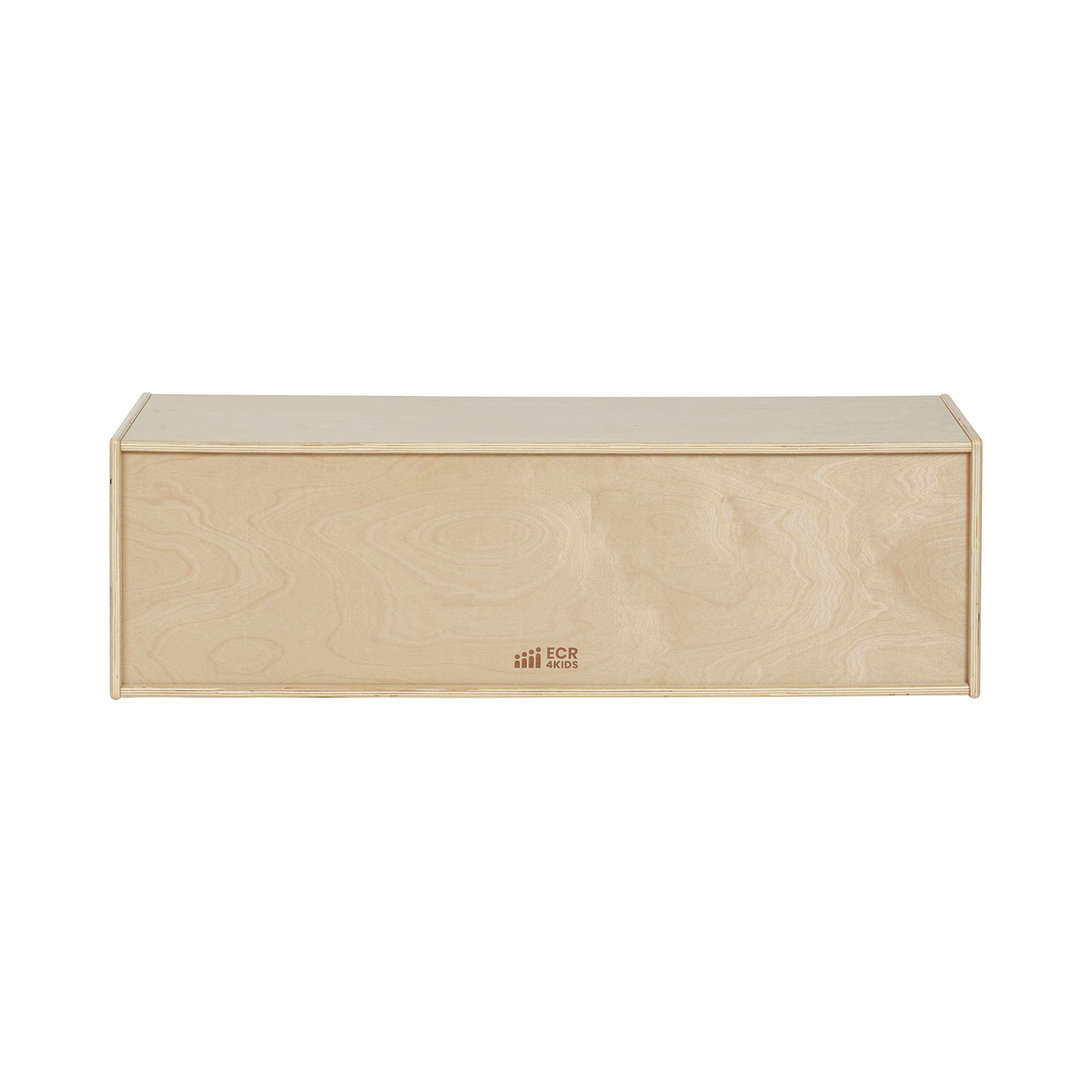ECR4Kids 10-Cubby Storage Cabinet with Trays, 2x5 Organizer for Classroom, School, or Home - Natural Wood Kids Toy & Book Storage Shelf
