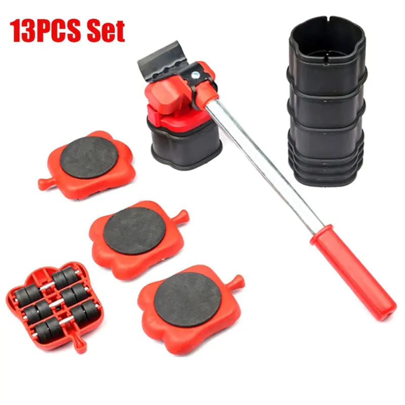 Heavy Duty Furniture Sliders Set for Moving - 4 Pack Non-Slip Furniture Moving Pads with Carrying Handle - Easy Glide for Sofa, Couch, Table & Appliance Relocation - Home & Office Moving Essentials