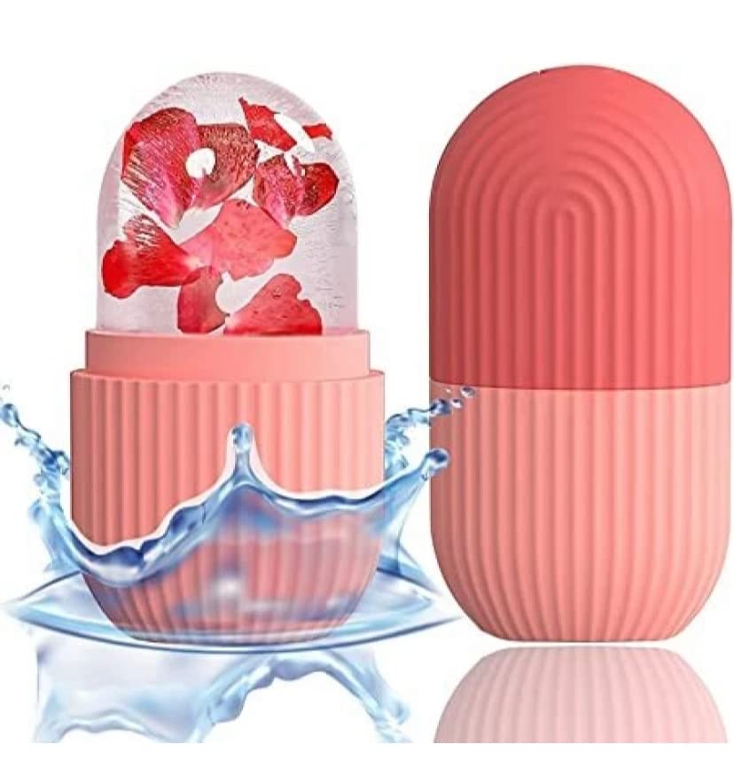 Best Ice Roller for Face, Neck & Body - Reduce Puffiness & Dark Circles | Portable Skin Care Tool for Glowing Complexion | Reusable & Durable Facial Massager | Perfect for Morning Routine, Post-Workout Recovery & Spa Days (Multicolor)