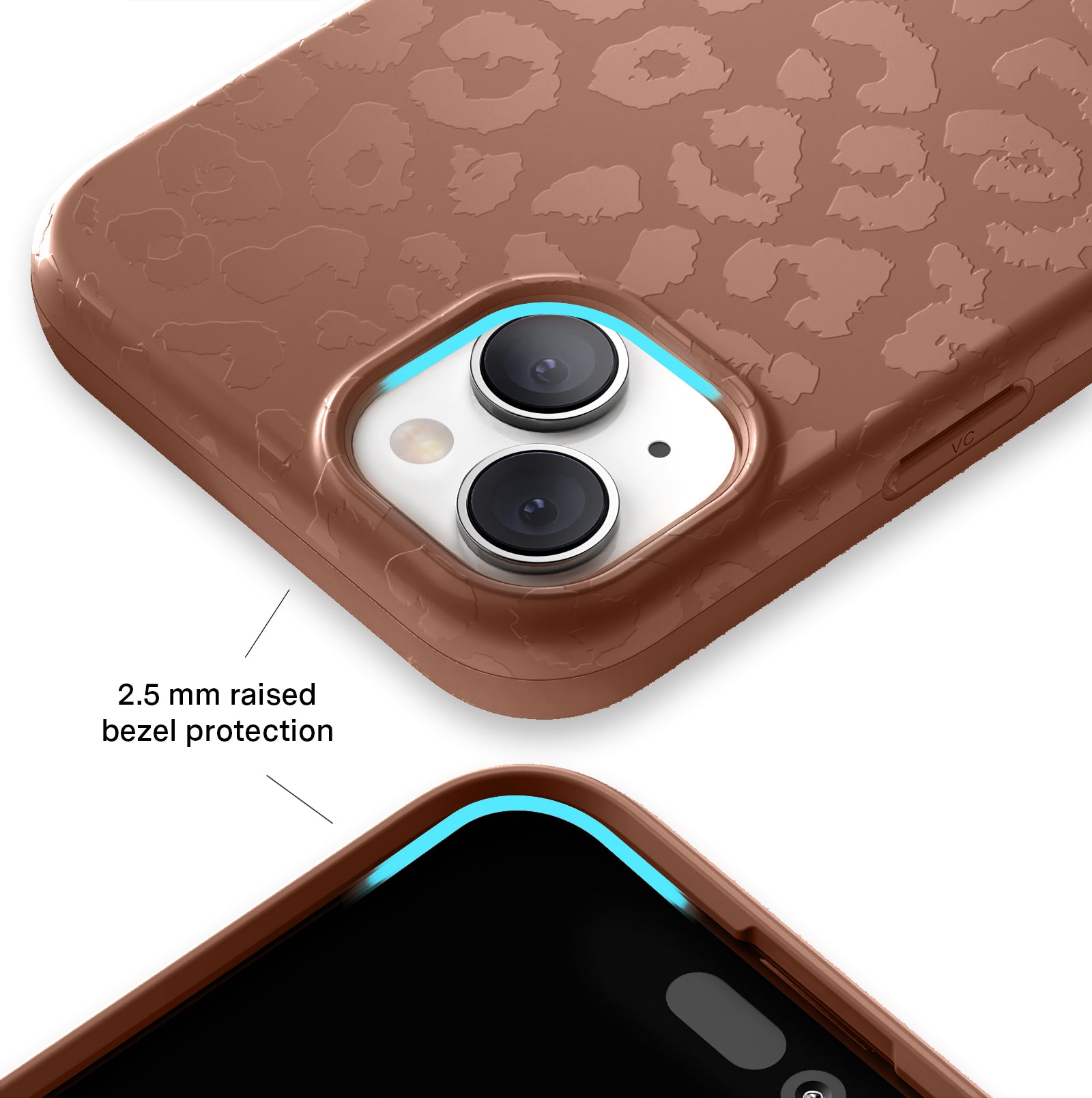 Stylish Chocolate Leopard Print iPhone Case - Trendy Animal Pattern Phone Cover for iPhone [Models] - Perfect for Everyday Use, Fashion Accessory & Gift Giving