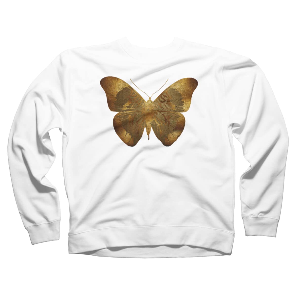 Design By Humans Unisex Iron Butterfly Graphic Sweatshirt by Adamzworld - Soft Cotton Pullover Hoodie for Men & Women - Perfect for Casual Wear, Street Style & Gifts