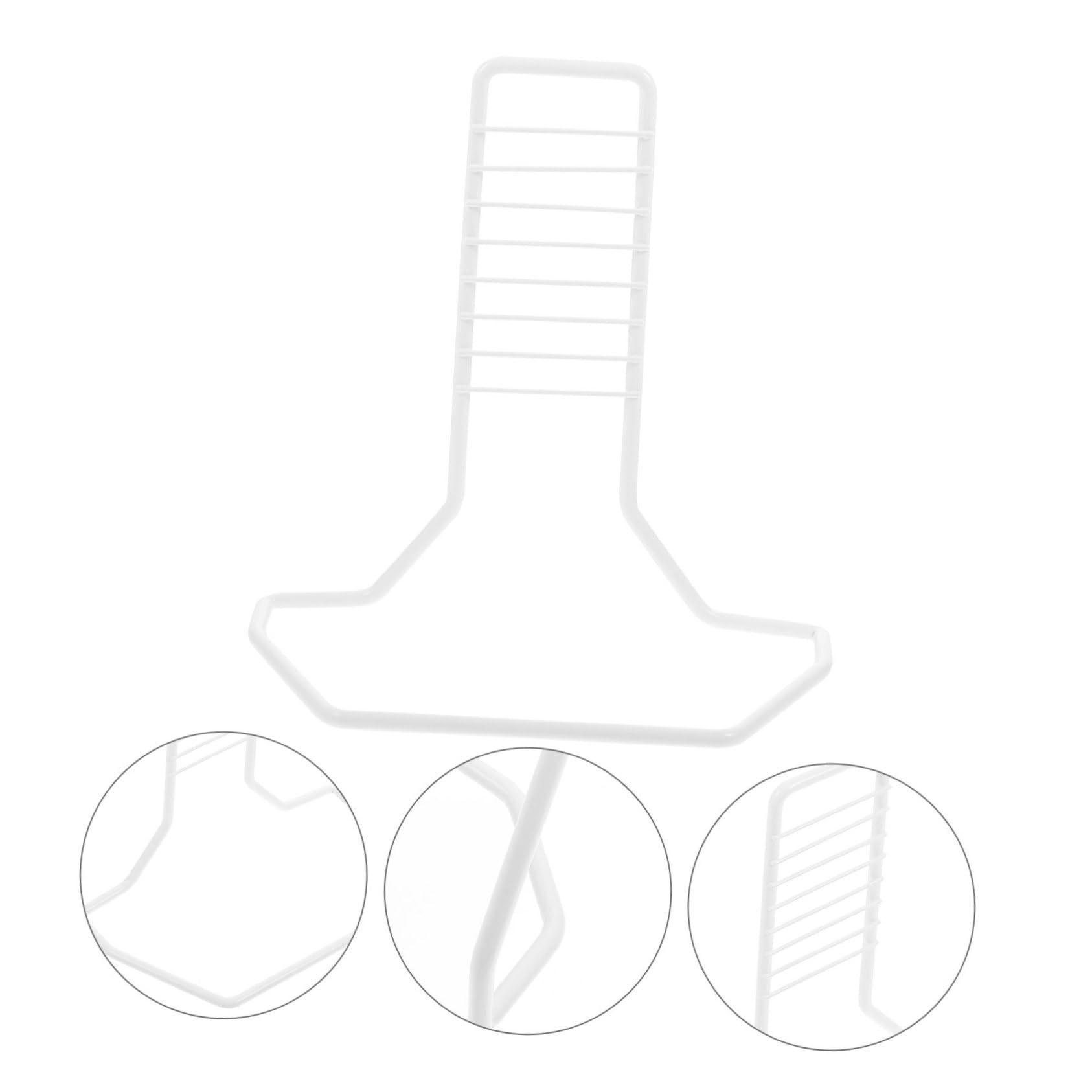 Balacoo 1PC Metal Hamster Wheel Stand - Durable Iron Pet Running Wheel Bracket for Small Animals - White Clear Component for Hamster, Gerbil, or Mouse Cage Accessories - Perfect for Exercise and Playtime in Small Pet Habitats