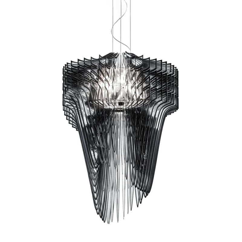 Aria Gold Suspension Lamp - Modern Hanging Pendant Light for Dining Room, Kitchen Island & Bedroom Decor