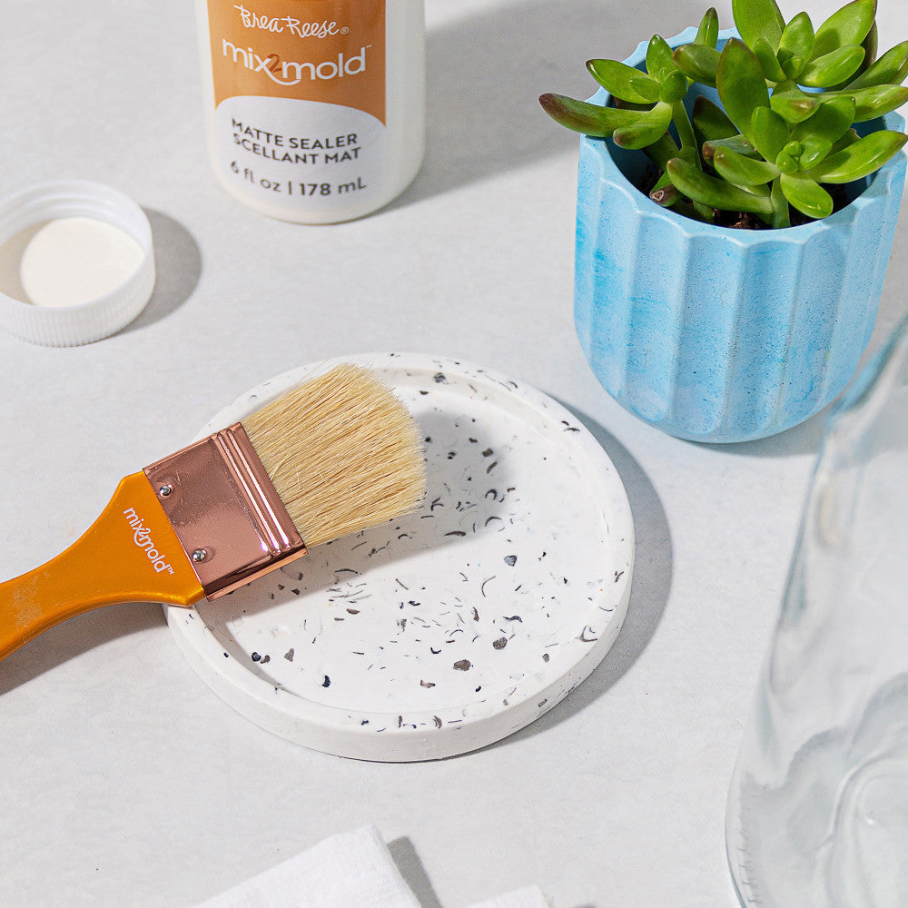 Brea Reese Mix2Mold Matte Sealer - 6 fl oz with Brush | DIY Crafts, Resin Art, Jewelry Making & Home Decor Projects