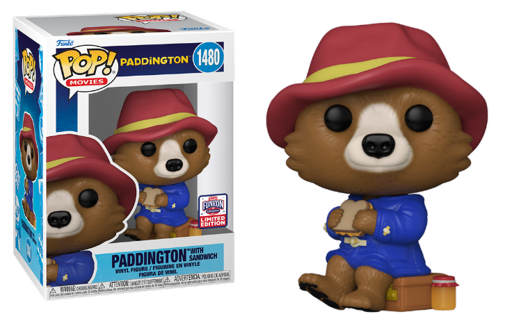 Paddington with Sandwich Funko Pop Vinyl Figure 2024 | Limited Edition Collectible for Fans & Movie Lovers | Perfect for Display, Gifts & Home Decor