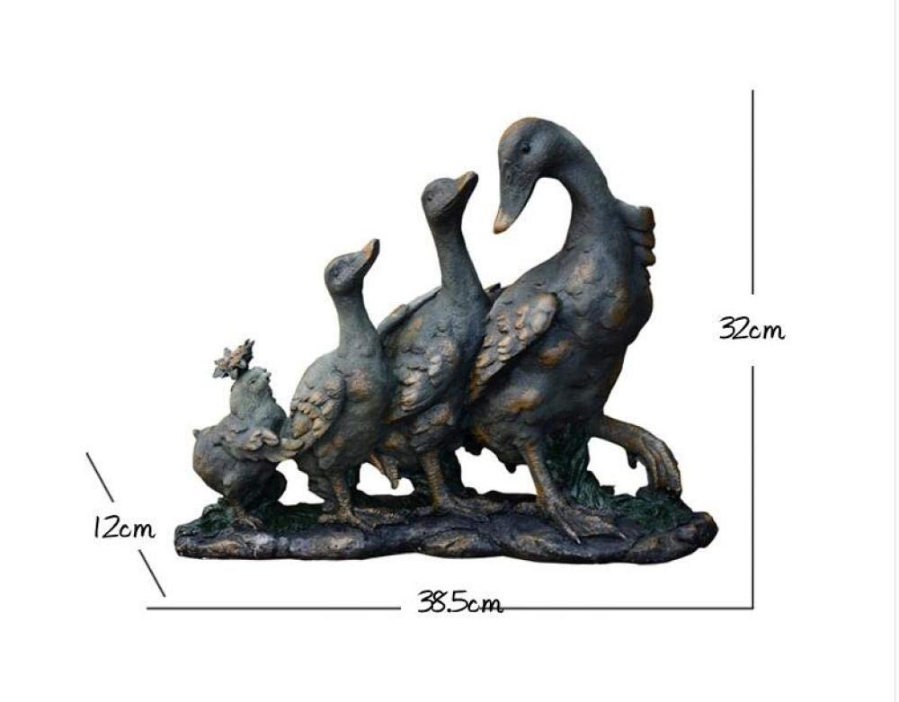 Handmade Resin Duck Sculpture - Outdoor Garden Animal Statue Decor, Durable Waterproof Figurine for Lawn, Patio, and Yard Decoration | Perfect for Home, Garden, and Gift Giving