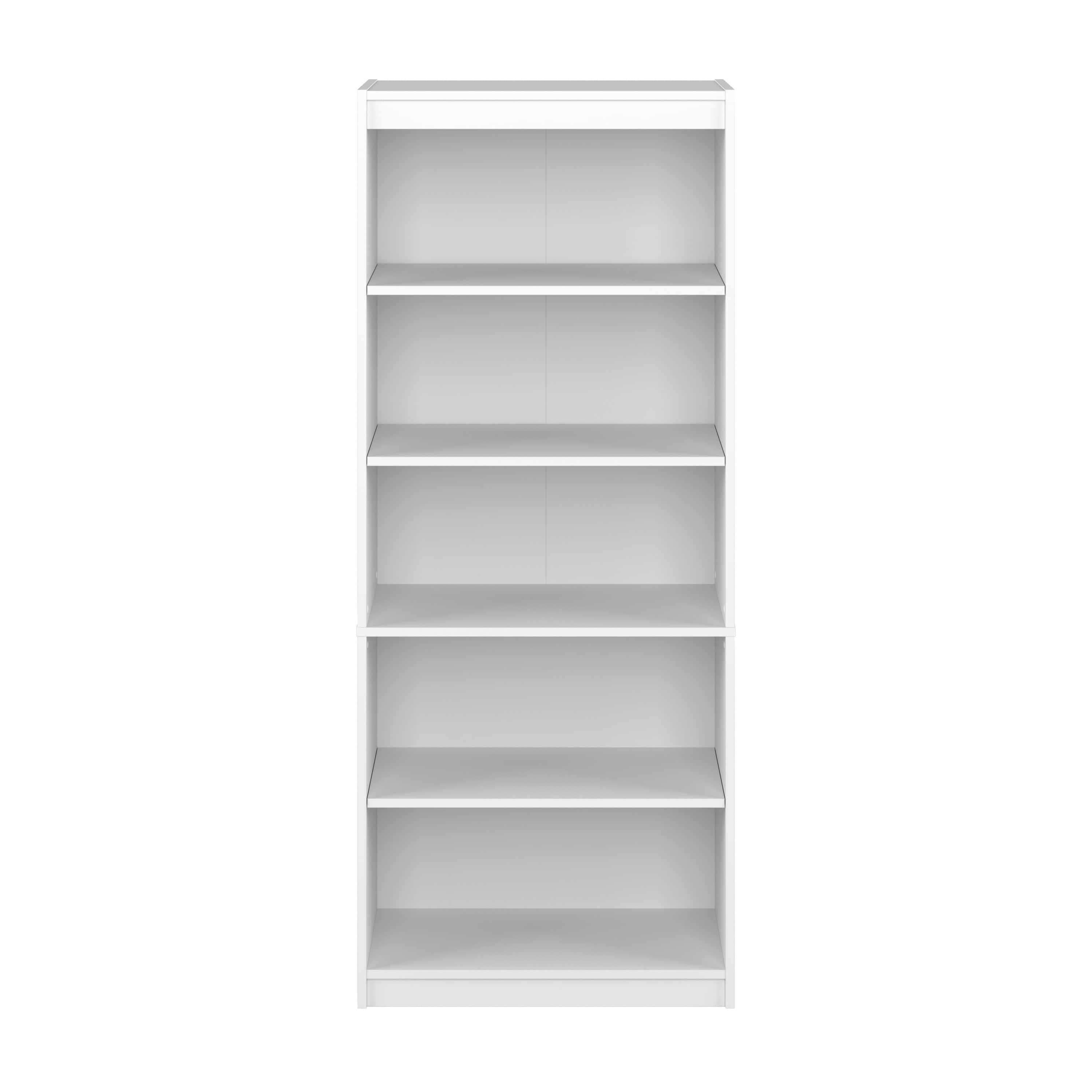 Universal 30W Standard 5-Shelf Bookcase - 4 Color Options for Home, Office & Dorm Room Organization